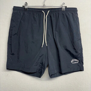 Pacsun Pacific Sunwear Los Angeles Swim Trunk  L Black Simple Minimalist Mesh